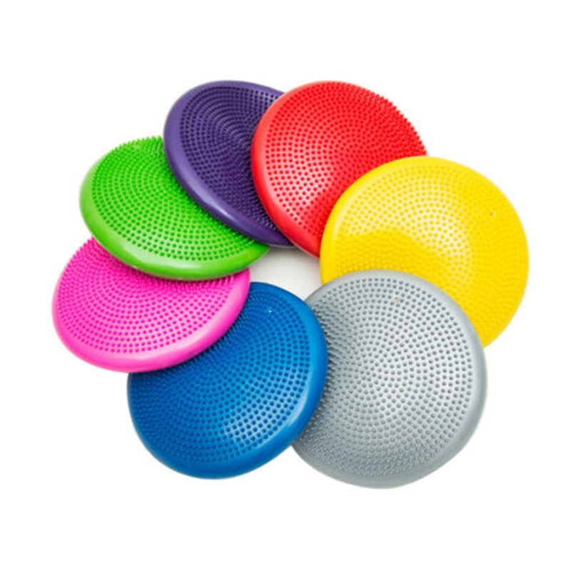 Wholesale Customized Fitness PVC Round Half Yoga Matts Mat Massage Ball Cushion 3mm Equipment