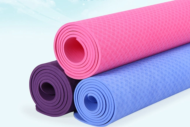 Personalize Custom Solid Color Non Skid TPE Yoga Mat