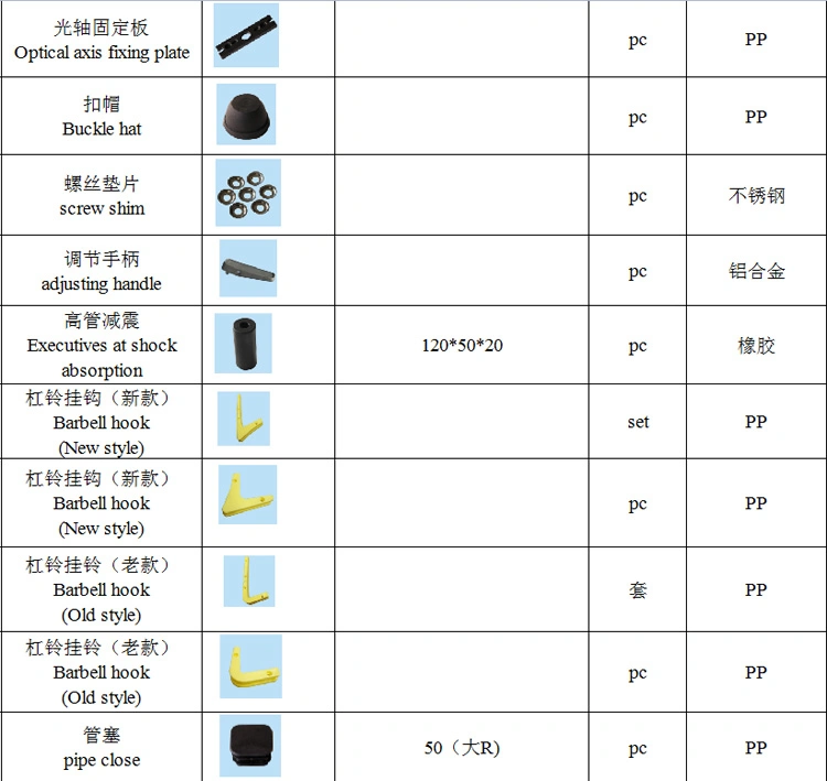 OEM Directly Mold Production of Plastic Fitness Equipment Accessories, Aluminum Fitness Equipment Accessories