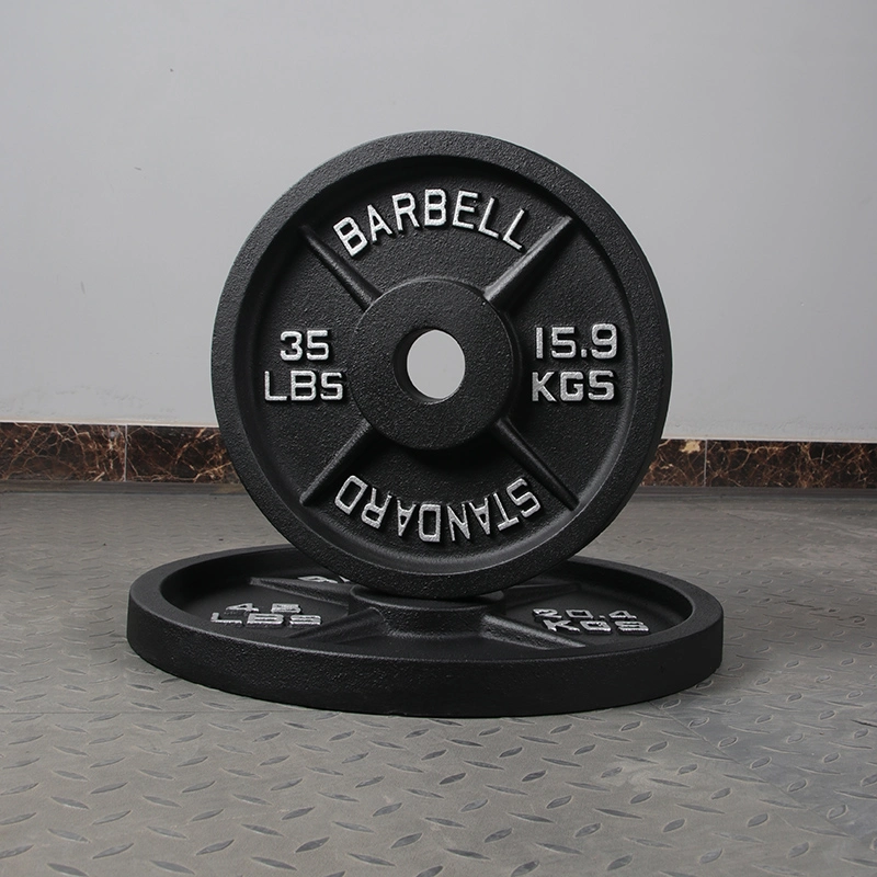 Hot Sale Gym Equipment Cast Iron Weight Plate Bodybuilding Plate Power Equipment Weightlifting Plate Barbell Training Plate Strength Plate