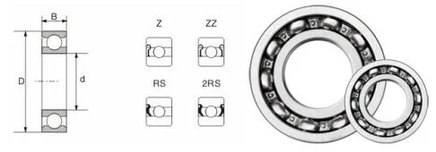 Universal bearing 6305ZZ 6306ZZ 6004ZZ 6203 ZZ for New Fitness, Walking Machine, Treadmill accessories