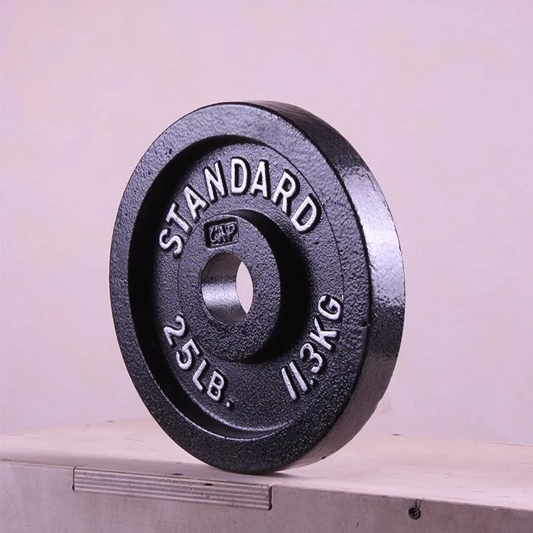 Hot Sale Gym Equipment Cast Iron Weight Plate Bodybuilding Plate Power Equipment Weightlifting Plate Barbell Training Plate Strength Plate